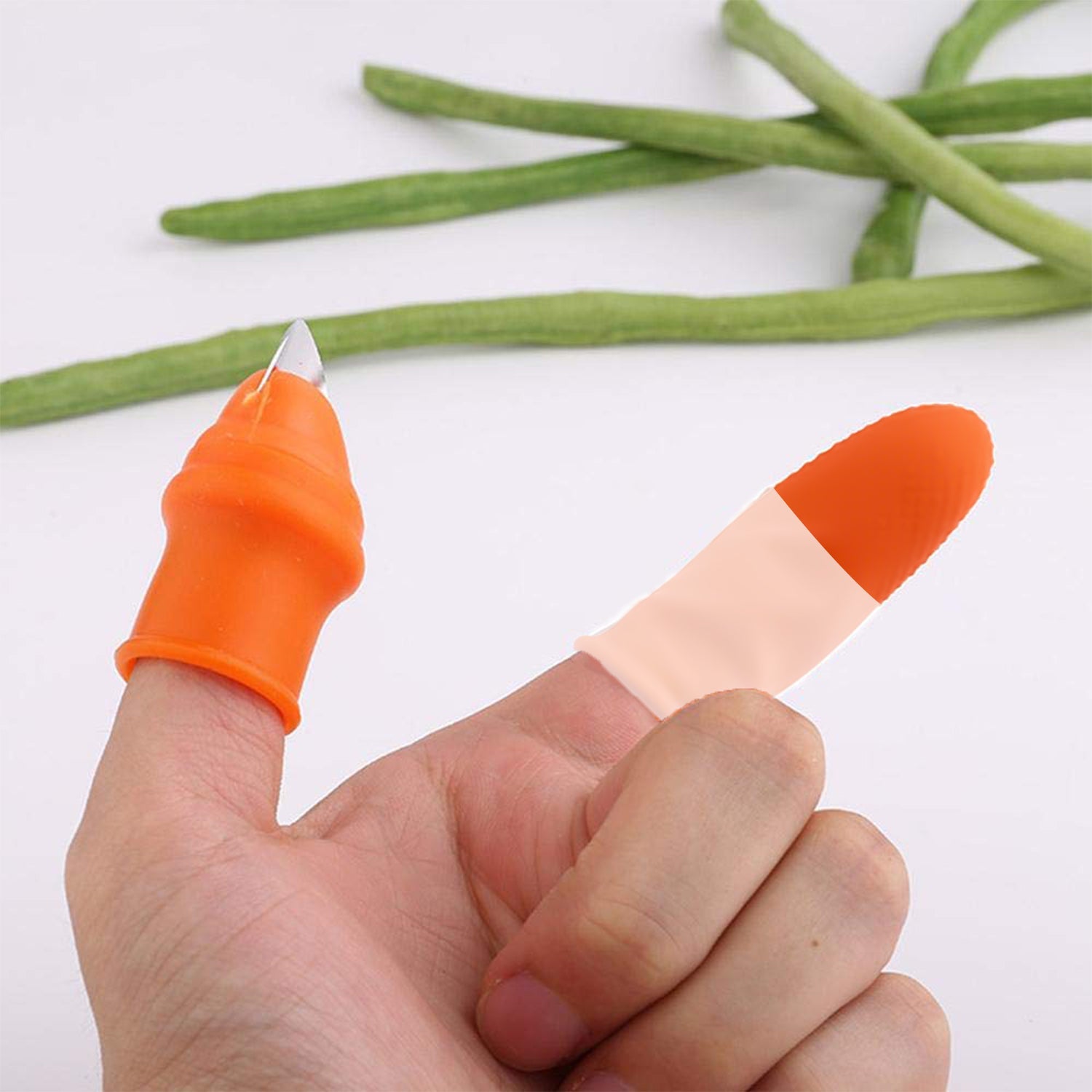 2662 Vegetable Thumb Cutter and tool with effective sharp cutting blade system. 2662 Vegetable Thumb Cutter and tool with effective sharp cutting blade system.